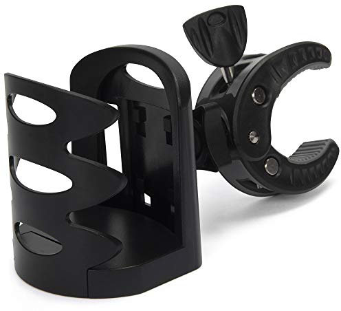Sheer Living Wheelchair Cup Holder, Clip On for Walker, Rollator, Mobility Scooter, Power Chair Cup, Clamp Attachment