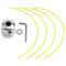 Testina Decespugliatore Universale, Decespugliatore aluminum Head, testina bobina set con 4 linee decespugliatore testa per tagliaerba a benzina decespugliatore