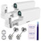 2pcs Pistolet à Clous D'Oreille Jetable Aseptique MéNage Pistolet De PerçAge D'Oreille Portable Pistolet De PerçAge D'Oreille Groupe Outils De PerçAge D'Oreille (Nouvelle GéNéRation) 4mm Argent