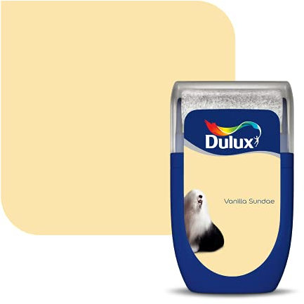 Dulux Walls & Ceilings Tester Paint, Vanilla Sundae, 30 ml