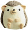 FeiWen Kuscheltier Igel braun Plüschigel 35 cm Braun Igel Plüschtier (Grau)