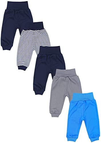 TupTam Pumphose Baby 5er Pack Unisex - Bequeme Baby Hose für Jungen und Mädchen aus Oeko-Tex Baumwolle, Farbe: Junge 9, Größe: 104
