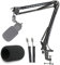 YOUSHARES Compatible con Fifine K669 Soporte Profesional Ajustable para Micrófono con Parabrisas y Tubo de Montaje Compatible con Micrófono USB K669 669B