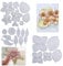 UFLF 3 Set Stanzschablonen Blumen Stanzen Blüten Metall Prägeschablonen Stanzformen Cutting Dies für DIY Scrapbooking Karten Handwerk Geschenk Homedeko