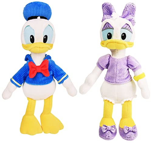 Just Play Disney Junior Mickey Mouse und Minnie Mouse Sitzsack, Plüschtiere, 2er-Pack
