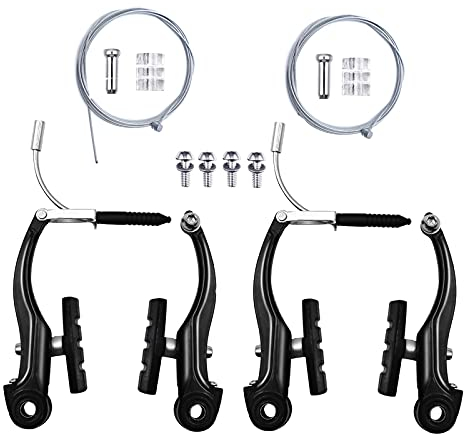 Freni per Mountain Bike, Freni a V per Bicicletta, 2 Coppie Freni Bici Impostare Freni della Bici Sostituzione Bici, per la Maggior Parte delle Biciclette, Bici da Strada, MTB, BMX