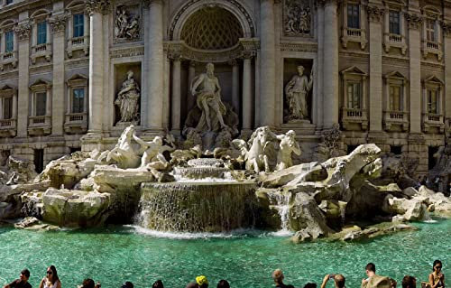 LHJOYSP puzle 3D 1000 Piezas Ciudad Roma Italia Fontana di Trevi 75x50cm