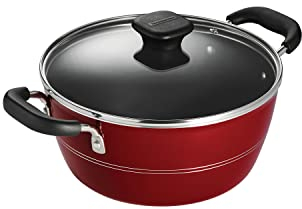 Tramontina Sicilia 4.5 Qt Aluminum Nonstick Covered Dutch Oven - Raspberry