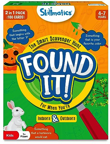 Skillmatics Found It – Indoor & Outdoor Scavenger Hunt, Card Game for Kids