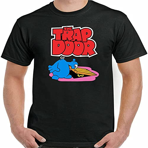 KACHI The Trap Door T-Shirt Mens Retro 80'S Tv Program Animated Cartoon Show Top Black M