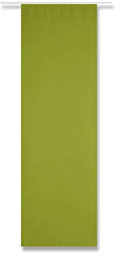 Arsvita Flächenvorhang Blickdicht - Schiebegardine in BxL 60x245cm (Grün) - ohne Flächenvorhangtechnik - Gardine, Vorhang mit Klettband