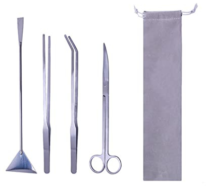 4-in-1 Aquarium-Werkzeuge, Aquarium-Schere, Aquarium-Pinzette für Fische, Starter-Kits, Aquarium-Pflanzen und Zubehör