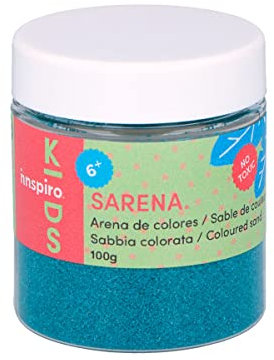 INNSPIRO Sable de couleur bleu turquoise 100 gr, pour décoration et artisanat