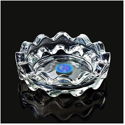 Winddicht Glas-aschenbecher, Kristall-aschenbecher, Aschenbecher-halter, Aschenbecher Für Zigaretten, Für Drinnen Und Draußen, Zuhause, Büro, Terrasse, Tisch Draussen Innen