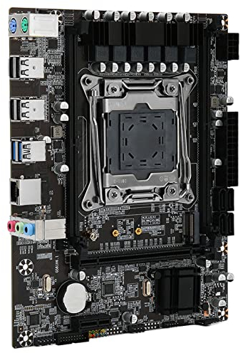 Zunate Placa Base X99 Micro ATX, DDR4 para Placa Base de Escritorio Intel LGA 2011 PC, Doble Canal 32 Gbps NVME M.2, PCIe, USB 3.0, 1 GbE LAN, para SATA para 2011 Series E5 V3 V4 para