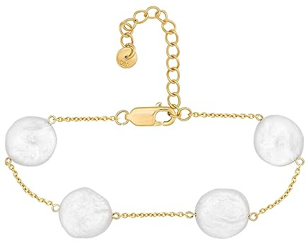Caï Damen Armband 925/- Sterling Silber 15+4cm Glänzend gelb 358260227V-19