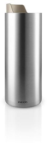 EVA SOLO | Urban To Go Cup recycl. 0,35l Blue sky | 90% recycelter Edelstahl | Pearl Beige