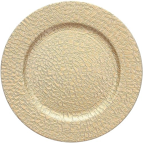 Tognana Chrome, sottopiatto 33 cm, Polipropilene, oro