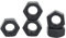 Qrity 5 Stück Sechskantmuttern M18, Schwarze Hexmuttern, Sicherheitsmuttern, Sechskantmuttern Aus Stahl, Schraubenmutter, Muttern für Wohngebäude, Industriegebäude, Reparaturen