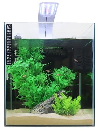 Swell Cube Aquarium 28cm Tropical Freshwater LED Fish Tank Kit 25ltrs