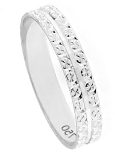 Ewigkeitsring aus Weißgold 18 Karat, Weißgold, ohne Steine
