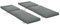 Outsunny Pack 2 Cojines para Tumbona 196x55x8 cm Colchoneta para Tumbona Acolchado Colchón para Silla de Jardín Terraza Balcón Gris