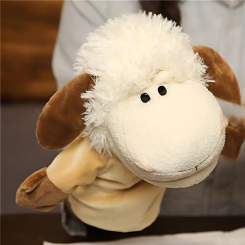 LOMTRATS Handpuppen für Kinder, Kleinkind enthält Wolf, Tiger, Löwe, AFFE und bewegliche offene Münder, perfekt zum Geschichtenerzählen, Unterrichten, im Vorschulalter und als Geburtstagsgeschenk