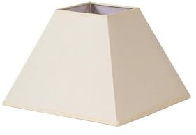 Abat-jour pyramide Mezzo E27 Beige 30dx13dx22h Tissu Popelin