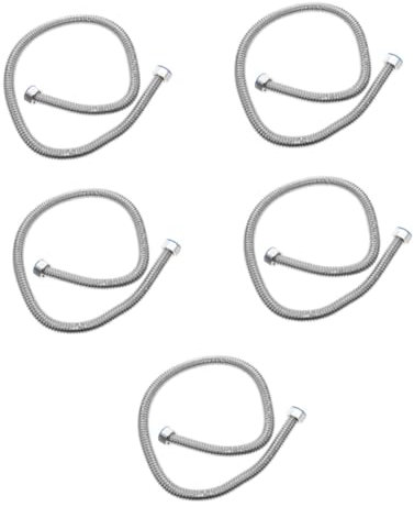 Amosfun 5 Uds Manguera De Ventilador De Aire Acondicionado Conector De Línea De Gas Manguera De Lavadora Manguera De Calentador De Agua Tubo Flexible De Ca Manguera De Lavadora Corrugada