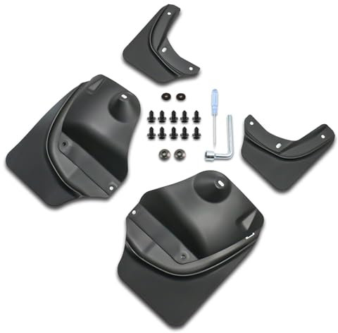 CYBERBEANS 4 parafanghi flessibili per Tesla Model 3 Highland Accessori 2024 2025 Parafanghi flessibili senza foratura/nastro paraspruzzi per tutte le condizioni atmosferiche