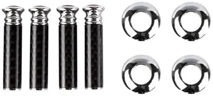 RAVTAKL Türschloss Stift Abdeckun Kompatibel Mit Benz Für M-Klasse W163 W166 W164 Auto-Innentürverriegelungsstange Türverriegelungsstifte Dekoration Türverriegelungsstiftabdeckung(Carbon Fiber)