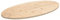 Kelaflaf Arbeitsplatte für Arbeitsplatte aus Holz Ersatztischplatte Oval rustikaler Look für Servicebänke Werkbänke oder Schreibtische, Braun, 100 x 50 x 2,5 cm