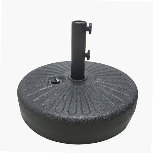 WERKA PRO Pied Parasol Droit Ø51 cm en HDPE - Capacité de Remplissage 23 kg d'eau ou 28 kg de Sable - Compatible Mâts Ø38-48