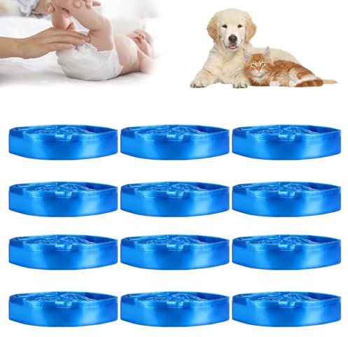 12 Pcs Recambio Contenedor Pañales, 4.5m Papelera Pañales Bebe, para Recambios para Compatible con Todos, Recambio para Cubos de Pañales Compatibles con Litter Locker Angelcare