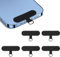 Apausvcm 6Pcs Phone Tether Tab, Black Cell Phone Lanyard Patch Universal Smartphones Strap Patch Pads Replacement Part for All Full Phone Cases