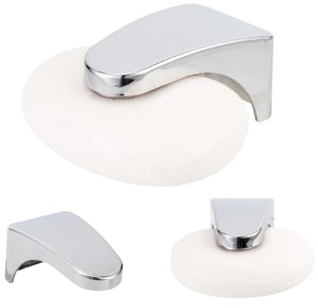 YUVKIN 1 set Magnet-Seifenhalter - frei hängende Seife durch Magnet - Kleben oder Bohren (Edelstahl Hochglanz)