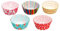 KitchenCraft Pack of 250 Cupcake Cases, Assorted 'Brights' Floral / Striped Prints, Paper, Multi Colour, 7cm