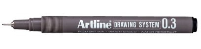 Artline System Zeichenstift, 0,3 mm, schwarz (12 Stück)