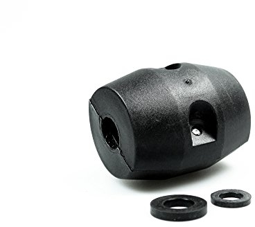FRANKE Gewicht für Gewebeschläuche für Brauseauslauf-Armaturen, Schwarz, Messing, Schlauchgewicht, 52 x 45 mm, 250 g, Einzelstück