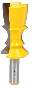 Yonico 16150 - Crown Molding Router Bit, Reversible Double Bead - Cutting Height: 2-1/2 - 1/2 Shank