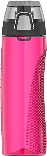 Thermos KC51247 24 Ounce Tritan Hydration Bottle with Meter, Ultra Pink, 18/8 Stainless Steel