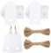 G2PLUS 100stk Geschenk Anhänger Weiß, 4.5x9.5CM Kraftpapier Etiketten Tags, 300g/m² Geschenkanhänger Etiketten Herz mit Schnur für Hochzeit Geschenke zum Basteln
