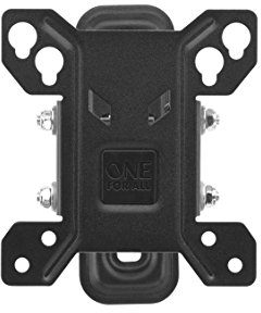 One For All WM2141, Soporte de pared para TV de 13 a 27” Giratorio 90° Peso máx. 30kg, Para todo tipo de TVs LED, LCD, Plasma, negro