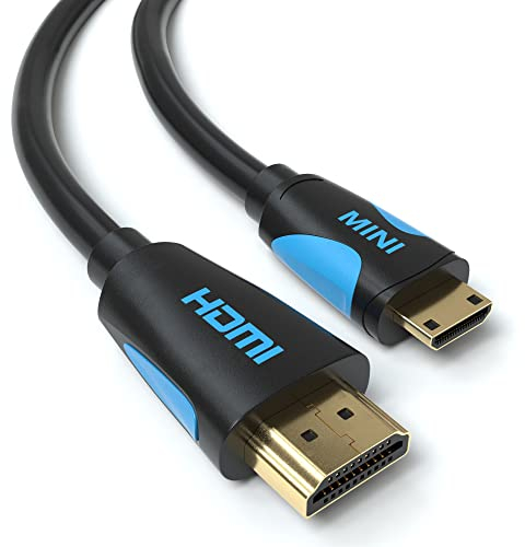 JAMEGA - 3m mini HDMI-Kabel, Mini-HDMI (C-Typ) auf HDMI (A-Typ) | 4K Ultra HD 2160p / Full HD 1080p | 3D / ARC/CEC | HDMI Standard 2.0 | Ethernet | TV | PC/Notebook