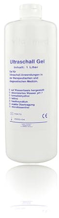 Vitamed Ultraschallgel Sono Ultraschall Gel Kontakt Gel Medizinisches Gleitgel Leitgel dermatologisch getestet biokompatibel hautfreundlich pH-neutral 12x 1000ml Flasche