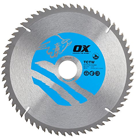 OX Wood Cutting Circular Saw Blade 216/30mm, 60 Teeth ATB