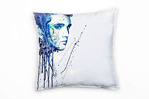 Paul Sinus Art Elvis Presley Deko Kissen mit Füllung 40x40cm für Couch Sofa Lounge Zierkissen - Dekoration zum Wohlfühlen