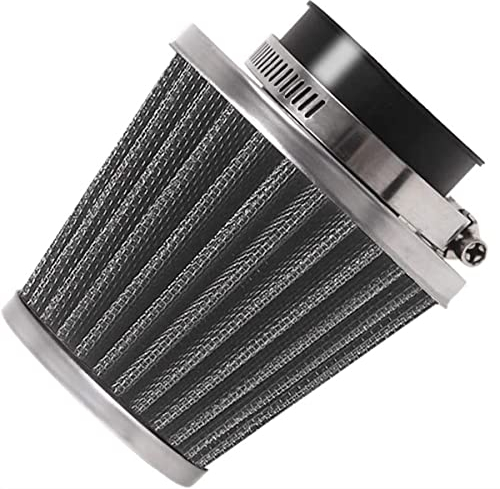Evermotor Universal Doppelschicht Stahl Filter Luftfilter 52mm 53mm 54mm für Motorrad Scooter ATV Moped