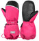 MCTi Skihandschuhe Kinder Kinderhandschuhe Wasserdicht Fäustlinge Handschuhe 1-17 Jahre Jungen Mädchen Winterhandschuhe Rosa XS