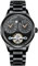 B BINGER Herren Automatik Uhren Dualzeit Clown Mondphase Ailang Serie Männer Armbanduhr (Schwarz)